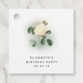 Rose von Pastel Pearl und Damask Geschenkanhänger