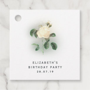 Rose von Pastel Pearl und Damask Geschenkanhänger