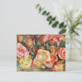 Rose von Pierre-Auguste Renoir Postkarte (Stehend Vorderseite)