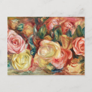 Rose von Pierre-Auguste Renoir Postkarte