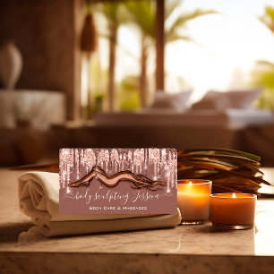 Rose von QRCode-Logos-Glitzer für Körperpflege Visitenkarte