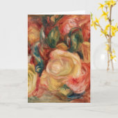 Rose von Renoir Impressionist Painting Card Karte (Gelbe Blume)