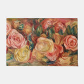 Rose von Renoir Impressionist Painting Fußmatte (Vorderseite)