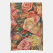 Rose von Renoir Impressionist Painting Geschirrtuch (Vertikal)