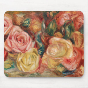 Rose von Renoir Impressionist Painting Mousepad