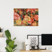 Rose von Renoir Impressionist Painting Poster (Heimbüro)