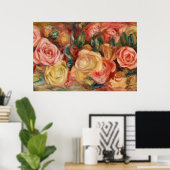 Rose von Renoir Impressionist Painting Poster (Heimbüro)