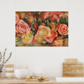 Rose von Renoir Impressionist Painting Poster (Küche)