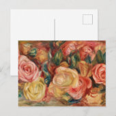 Rose von Renoir Impressionist Painting Postkarte (Vorne/Hinten)