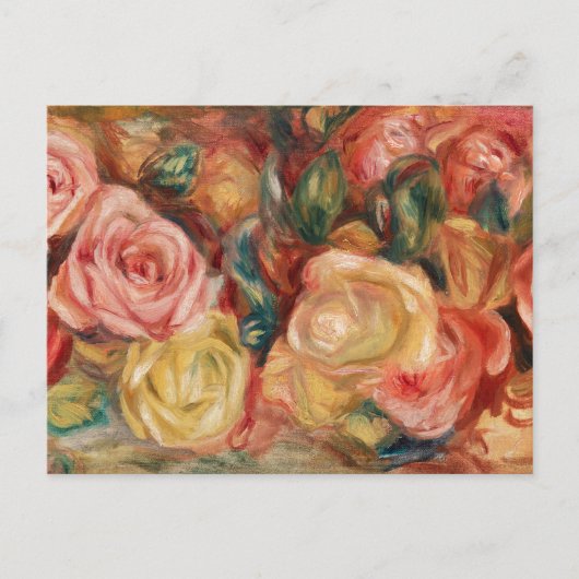 Rose von Renoir Impressionist Painting Postkarte (Vorderseite)