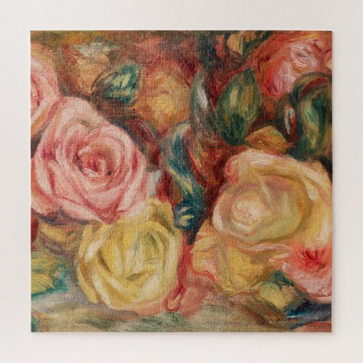 Rose von Renoir Impressionist Painting Puzzle (Vertikal)