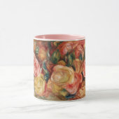 Rose von Renoir Impressionist Painting Tasse (Zentrum)