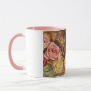 Rose von Renoir Impressionist Painting Tasse