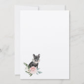 Rose von Schwarzwurblütlchen Einladung (Rückseite)