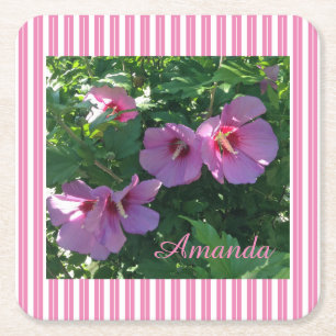 Rose von Sharon Striping Paper Untersetzer