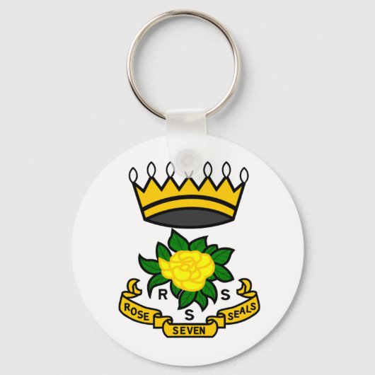 Rose von sieben Siegeln Schlüsselkette für RSS Schlüsselanhänger (Vorderseite)