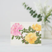 Rose von Tanigami Konan Postkarte (Stehend Vorderseite)