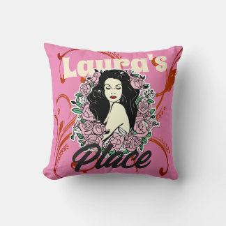 Rose von Tattoo lady Kissen
