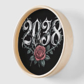 Rose von Thorns 2038" Uhr (Winkel)