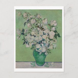Rose von Vincent Van Gogh Floral Painting Postcard Postkarte