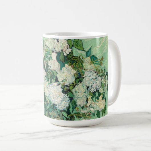 Rose von Vincent Van Gogh Kaffeetasse (VorderseiteRechts)