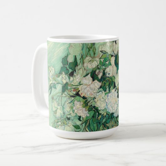 Rose von Vincent Van Gogh Kaffeetasse (Vorderseite Links)