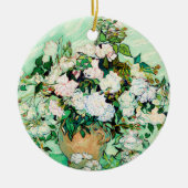 Rose von Vincent van Gogh Keramik Ornament (Vorne)