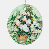 Rose von Vincent van Gogh Keramik Ornament (Links)