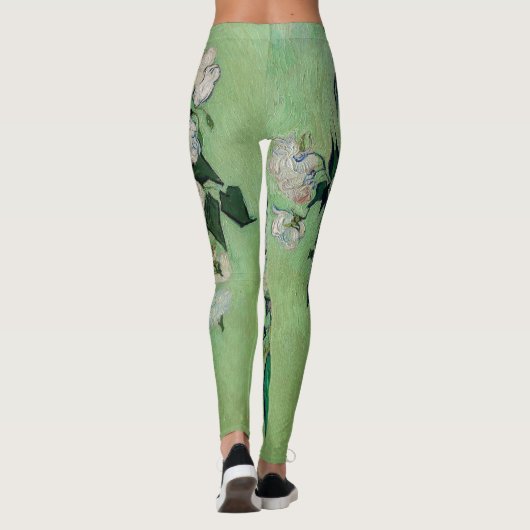 Rose von Vincent Van Gogh Leggings (Rückseite)