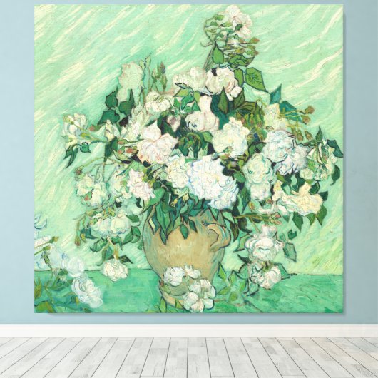 Rose von Vincent Van Gogh Leinwanddruck (Insitu (Holzboden))