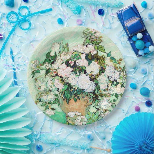 Rose von Vincent van Gogh Pappteller (Party)