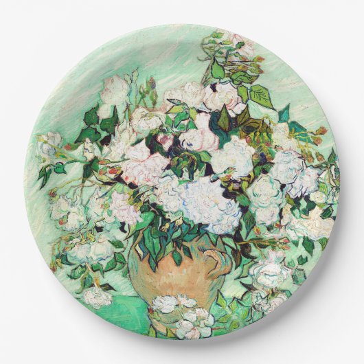 Rose von Vincent van Gogh Pappteller (Vorderseite)