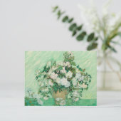 Rose von Vincent van Gogh Postkarte (Stehend Vorderseite)