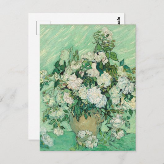 Rose von Vincent Van Gogh Postkarte (Vorne/Hinten)