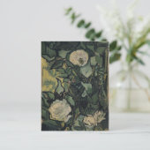 Rose von Vincent Van Gogh Postkarte (Stehend Vorderseite)