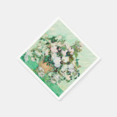 Rose von Vincent van Gogh Serviette (Ecke)
