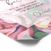 Rose von Wasserfarben - Bar Poster (Ecke)