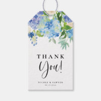 Rose von Watercolor Blue Hydrangea und Elfenbein V