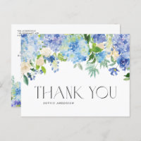 Rose von Watercolor Blue Hydrangea und Elfenbein V