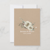 Rose von Woodsy RSVP Karte (Rückseite)