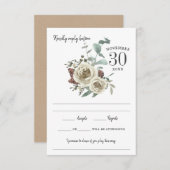 Rose von Woodsy RSVP Karte (Vorne/Hinten)