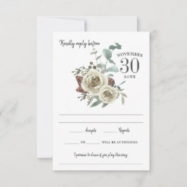 Rose von Woodsy RSVP Karte