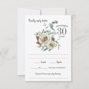 Rose von Woodsy RSVP Karte