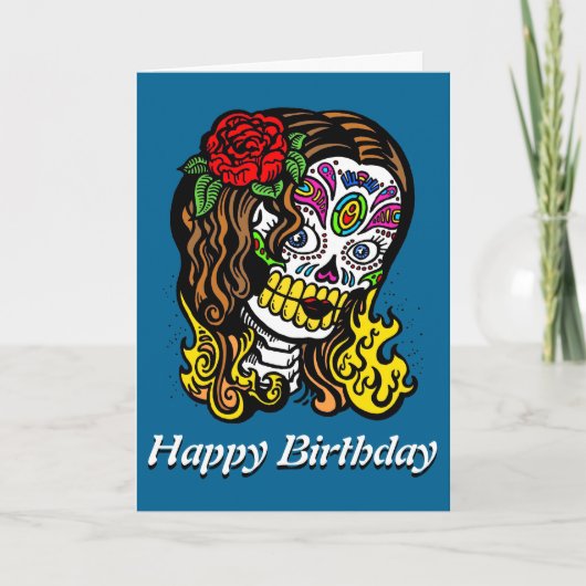 Rose von Zuckerkranken Karte (Vorderseite)