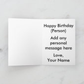 Rose von Zuckerkranken Karte (Innenseite)