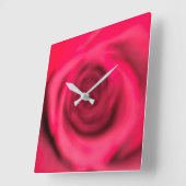 Rose Wall Clock Quadratische Wanduhr (Winkel)
