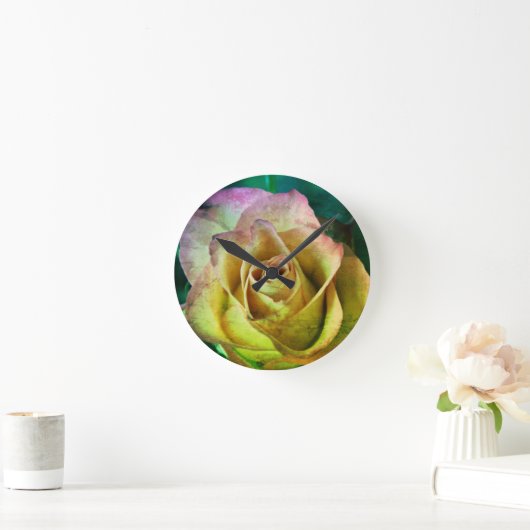 Rose Wall Clock Runde Wanduhr (Zuhause)
