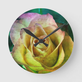 Rose Wall Clock Runde Wanduhr