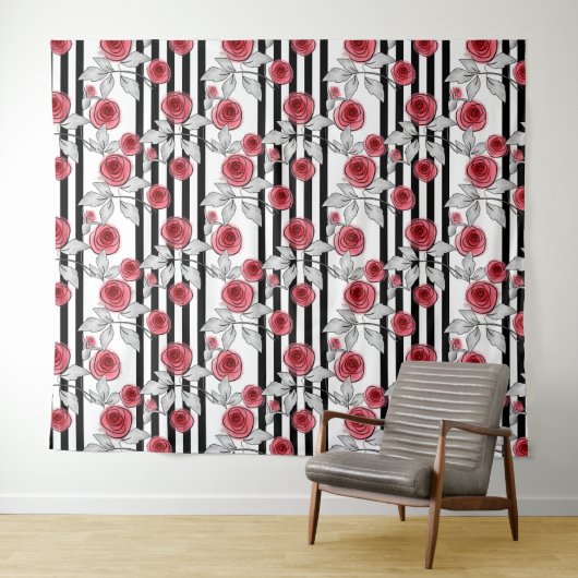 Rose Wandteppich (Beispiel (Horizontal))