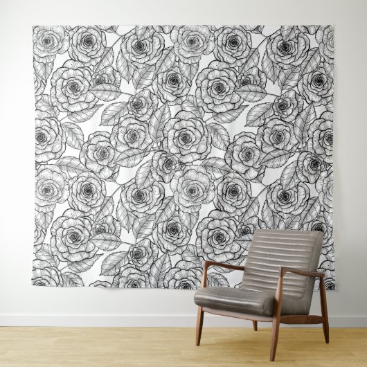 Rose Wandteppich (Beispiel (Horizontal))